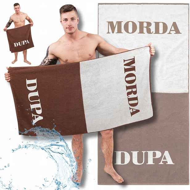 Osuška Plážová 100% Bavlna Morda Dupa Dárek Pro Kluka