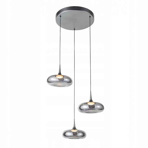 Závěsná lampa Pendel Tenele Led 21W Stříbrná Skleněná Moderní Italux