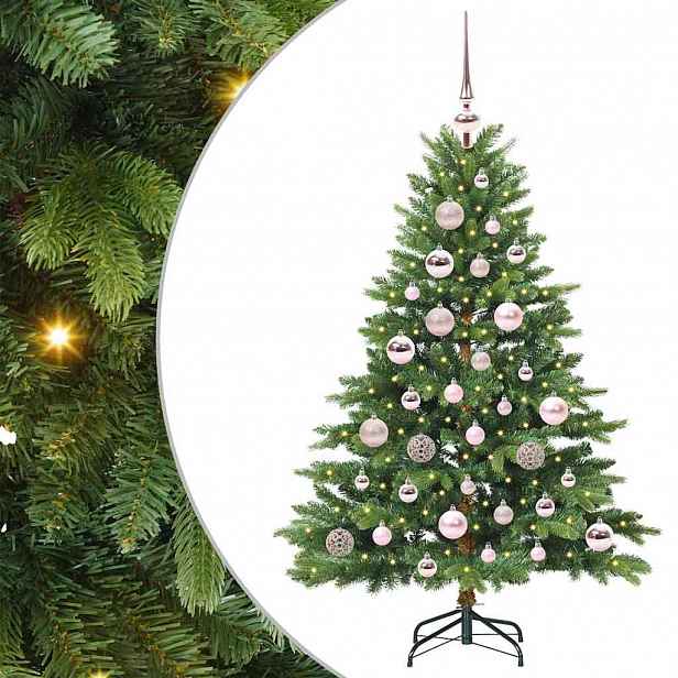 vidaXL Umělý vánoční stromeček s stojanem Zelená 120 cm PE a PVC