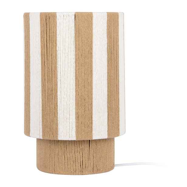 Bílá/v přírodní barvě provazová stolní lampa (výška 35 cm) Vienna Stripes – Leitmotiv