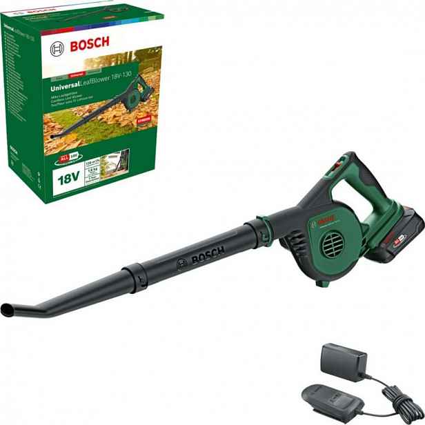 Bosch - 18V AKU fukar na listí, 1x aku 2,5 Ah Li-Ion, nabíječka 06008A0600