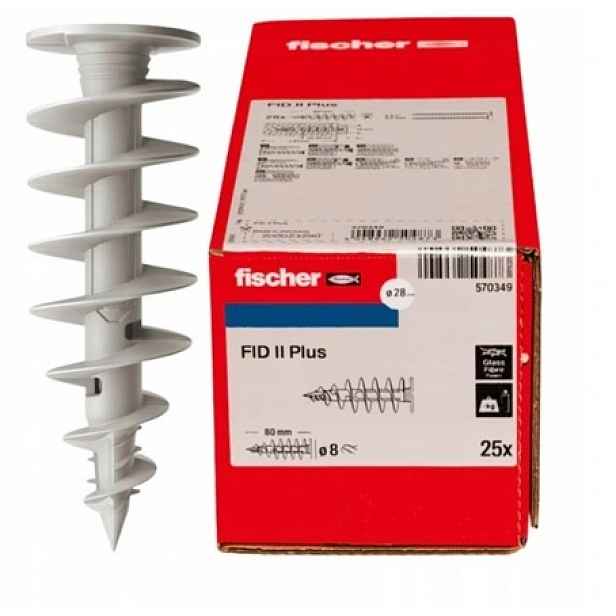 Fischer Hmoždinky a šrouby do izolace 80 mm Fid II Plus 25 ks