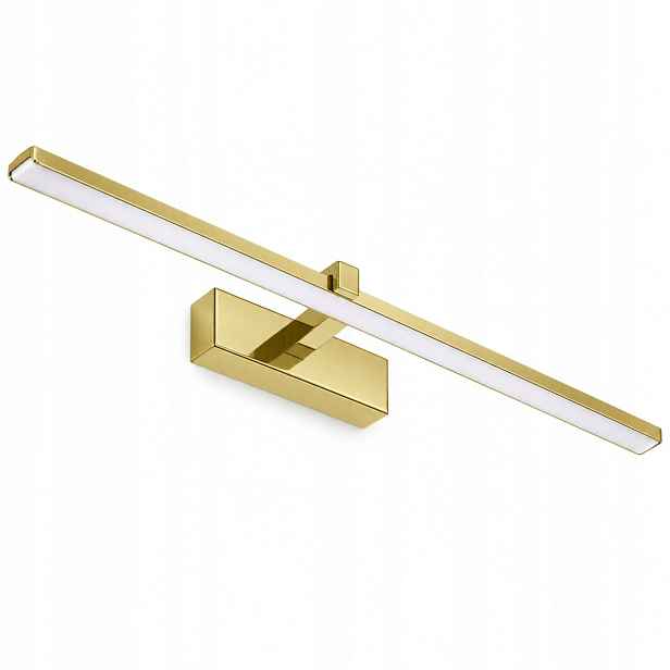 Nad komodu je svítidlo Venus 12W 60 cm zlaté Led 840lm 4200K IP44 do obývacího pokoje
