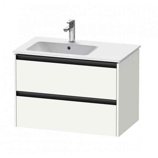 Duravit Ketho.2 - Umyvadlová skříňka 55x81x48 cm, 2 zásuvky, matná bílá K25267018180000