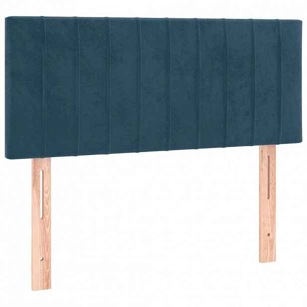 vidaXL Čelo postele tmavě modré 90x5x78/88 cm samet