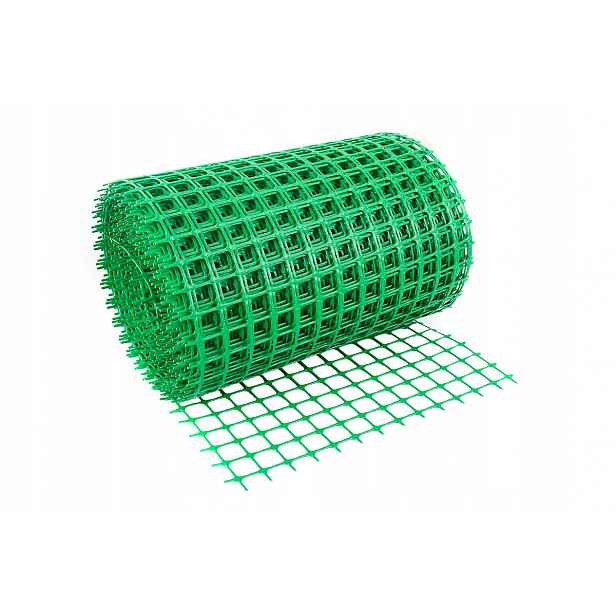 Plotová síť 15x15 x 50 x 0,4 m, záhonová plastová očka, čtverce