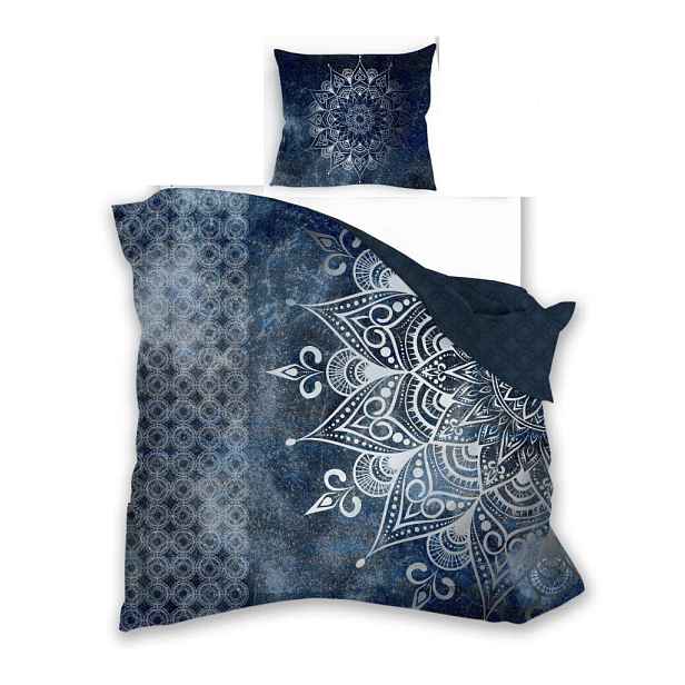Povlečení 140x200 Pure saténová bavlněná souprava do ložnice mandala