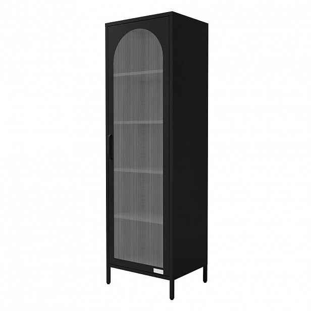 ML-DESIGN VITRÍNOVÁ SKŘÍŇ 45x145x35 cm černá z oceli