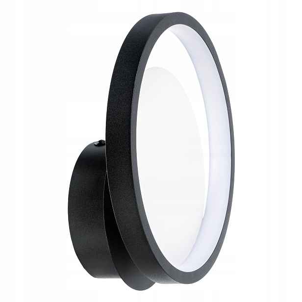 Nástěnná Led Lampa Černá Kulatá Kruhová Lampa Do Obývacího Pokoje Ložnice