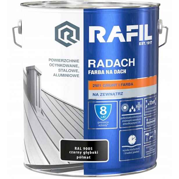 Radach 10L černý hluboký Ral 9005 polomatný Rafil