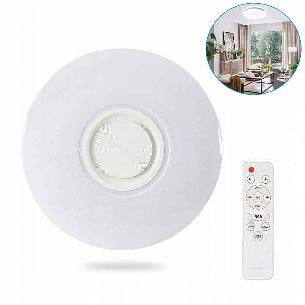 60W Rgb Led lampa s Bluetooth reproduktorem dálkový ovladač App, stmívatelné ovládání