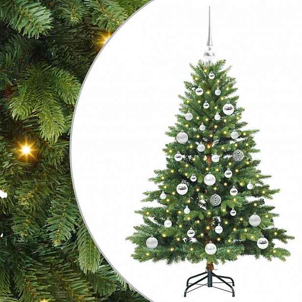 vidaXL Umělý vánoční stromeček s stojanem Zelená 120 cm PE a PVC