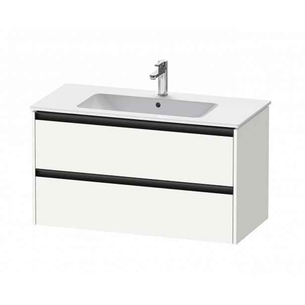 Duravit Ketho.2 - Umyvadlová skříňka 55x101x48 cm, 2 zásuvky, matná bílá K25264018180000