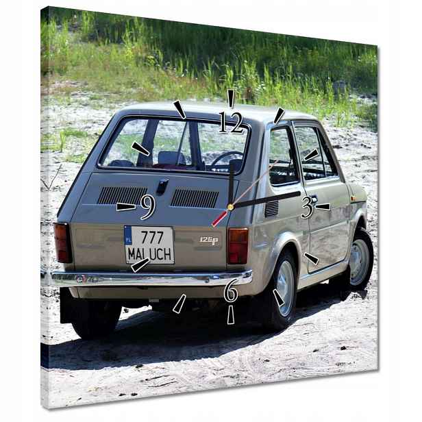 Hodiny 40x40 Batole Fiat 126p Miminko