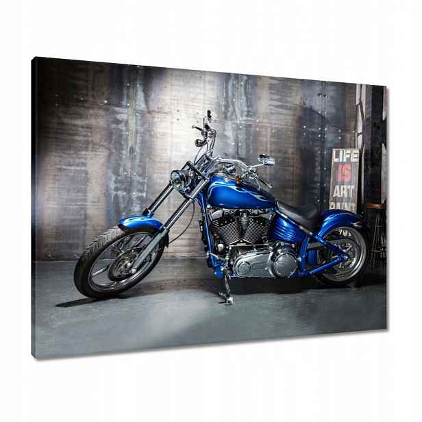 Obrazy 80x60 Modrý chopperový motor