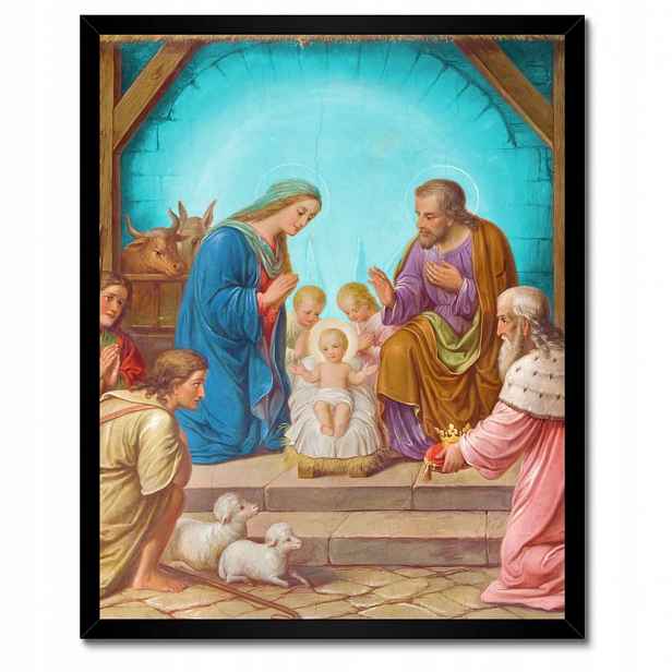 Plakáty v rámu 40x50 Jesličky Stájenka