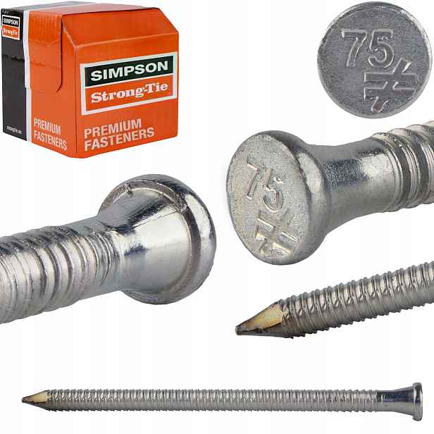 Tesařské hřebíky 4x75 mm 250 ks pro kroužkové spojovací prvky Simpson Cna