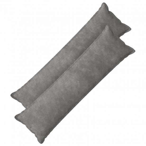 vidaXL Povlak na polštář 2 pcs HOUTEN Světle šedá 40 x 145 cm