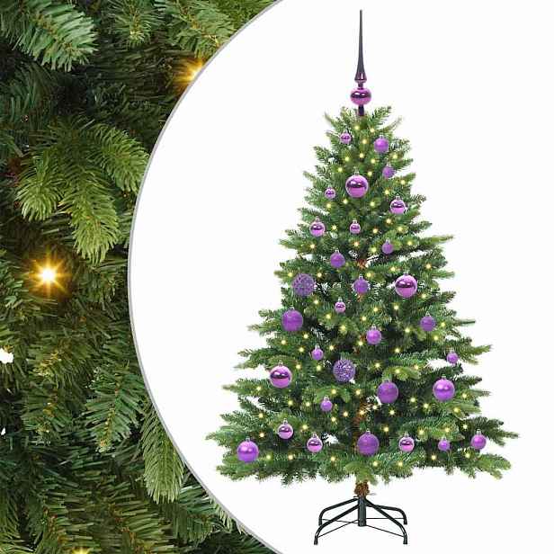 vidaXL Umělý vánoční stromeček s stojanem Zelená 120 cm PE a PVC