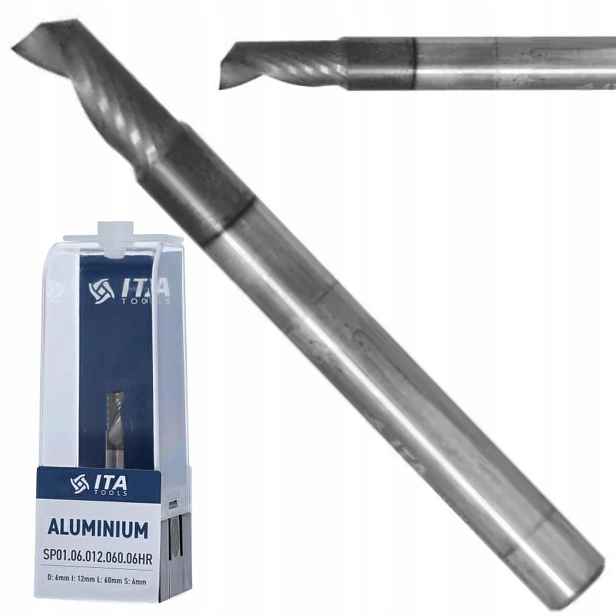 Fréza Vhm Z1 D:6 I:12 L:60 S:6 Rh Hliník Ita Tools SP01.06.012.060.06HR