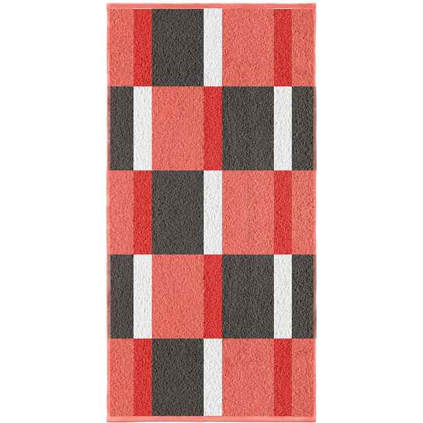 Ručník Pantone Karo 50x100 cm, korálový