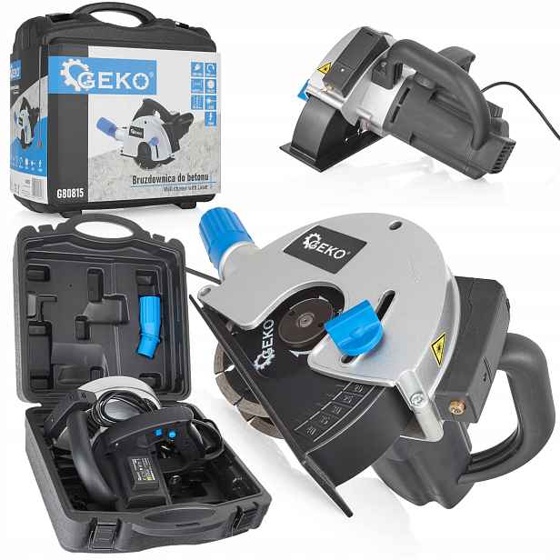 Geko Bruzdovačka Na Betonu Laser 2 Kotouče Kufr 1700W G80815