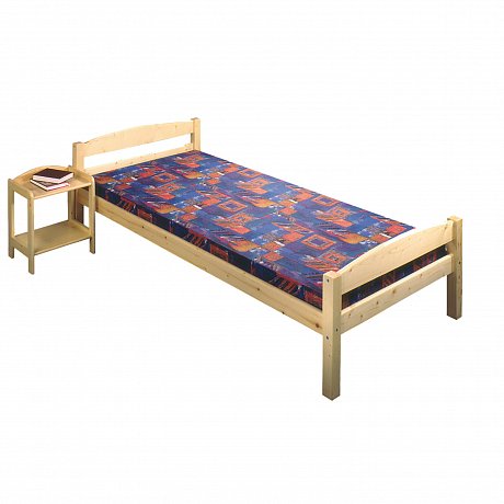 Jednolůžko 801 - 90x200 cm, masiv smrk