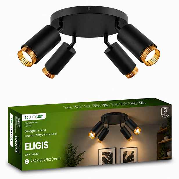 Stropní Svítidlo Stropní Svítidlo Spot Tuba Reflektor Led Halogenové svítidlo GU10 Zlatá