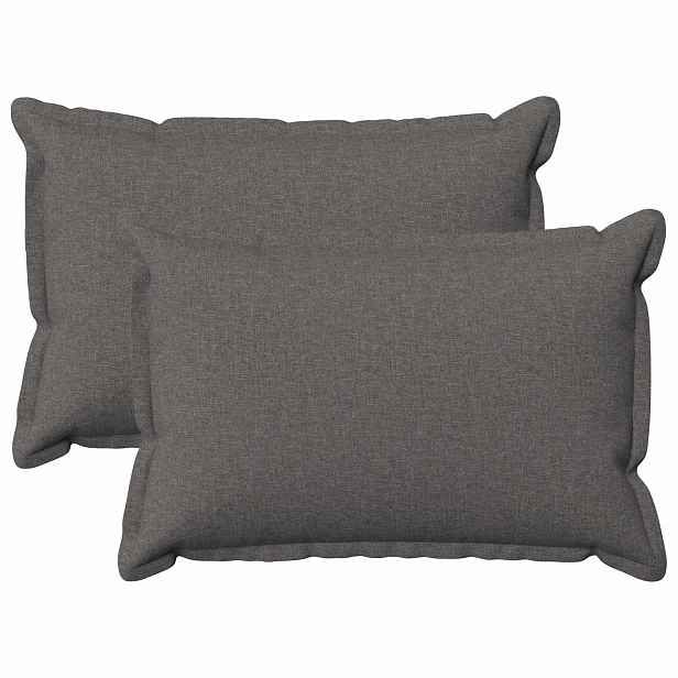 vidaXL Povlak na polštář 2 pcs HOUTEN Světle šedá 40 x 60 cm