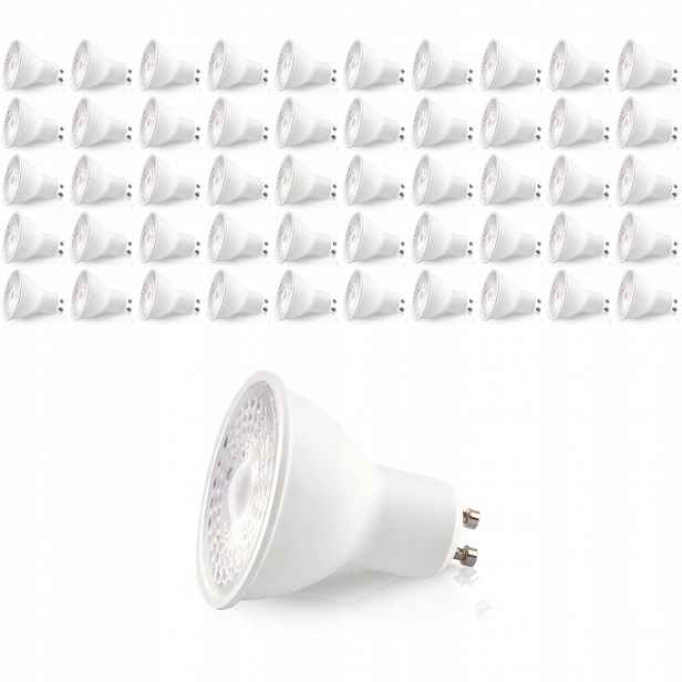 50x Led žárovka GU10 5W dioda Samsung 3000K Teplá Barva Lls Premium