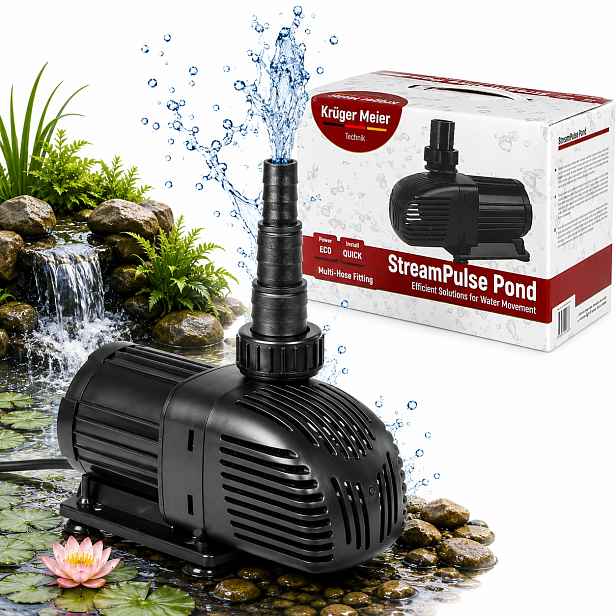 Čerpadlo Do Jezírka 4000 L/h Odolné Vůči Znečištění, Energeticky Úsporné
