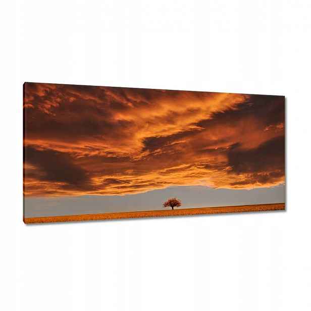 Obrazy 115x55 Oranžové nebe