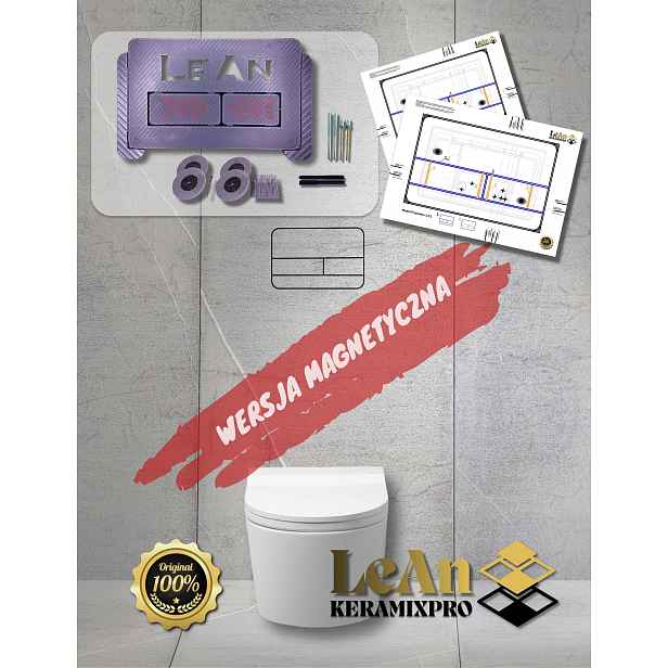 Skryté splachovací tlačítko Geberit Sigma Delta Tece Cersanit LeAnKeramixPro