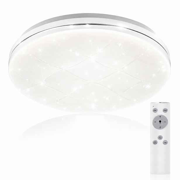 Stropní Svítidlo Led Stropní Svítidlo na omítku Efekt hvězd 48W 3 Barvy 38 Cm Dálkový Ovladač