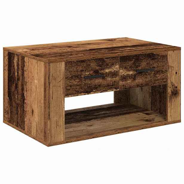 vidaXL Konferenční stolek Staré dřevo 80 x 50 x 40 cm Kompozitní dřevo