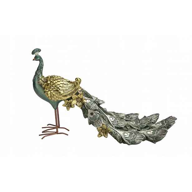 Dekorativní figurka Paw 20 cm modro-zlatá 180913