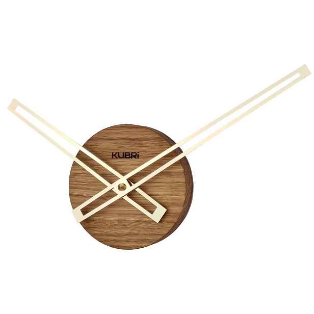 Minimalistické dubové hodiny české výroby KUBRi 0016