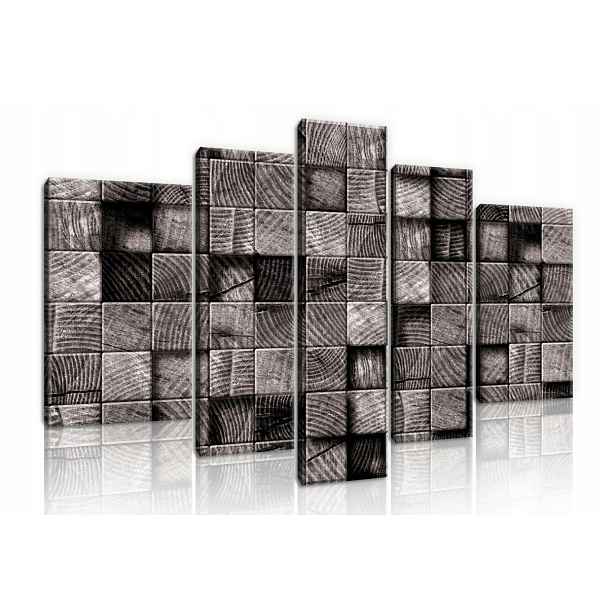 Obraz 170x100 Dřevo textura sloje roční monochromie šedá abstrakce