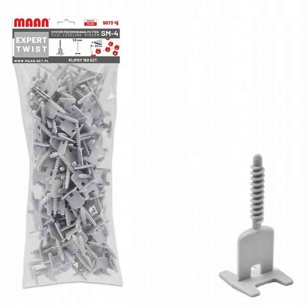 SM-4 Expert Twist klipy na glazuru Fuga sada 1,5 mm 150 ks