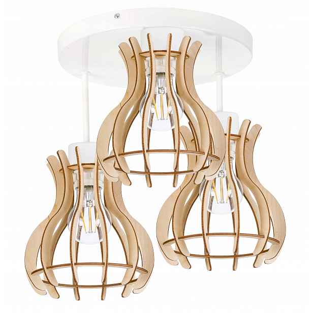Stropní lampa stropní svítidlo lustr Loft Pevné dřevo 3
