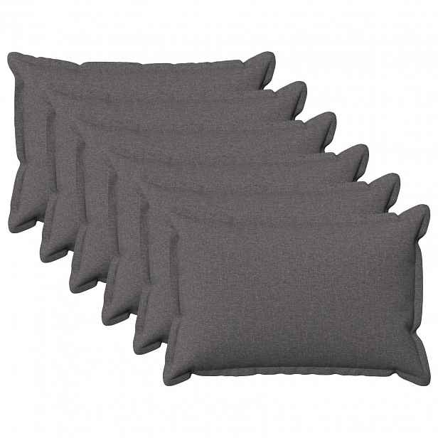 vidaXL Povlak na polštář 6 pcs HOUTEN Světle šedá 40 x 60 cm