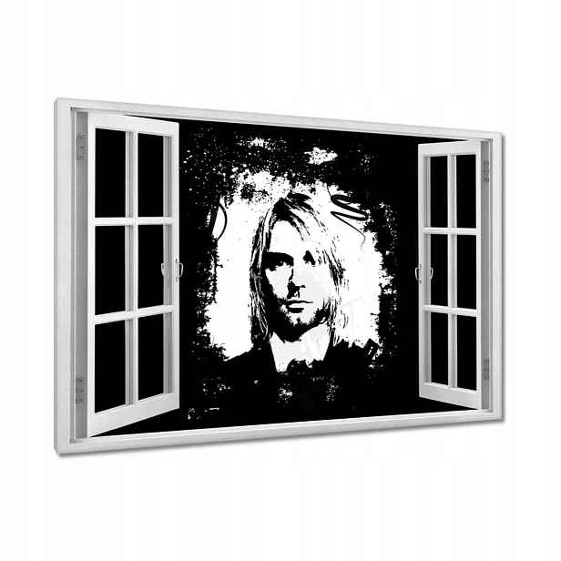 Obrazy 90x60 Curt Cobain Nirvana Hudebník