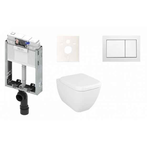 Závěsný komplet WC Vitra Shift, zadní odpad KMPLSHIFTT