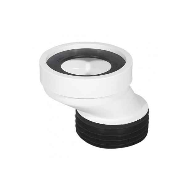 Eco produkty WC připojovací exentr 40 mm s gumovou manžetou pro odpad z klozetu