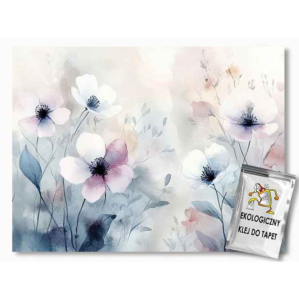 Fototapeta Flizelina Grafika Zahrada Rostliny Pastelové Květiny 416x254 130g