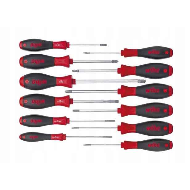 Sada 12 Kusů Sada Šroubováků WH-SOFTFINISH/41002 Wiha Vyrobená V Německu
