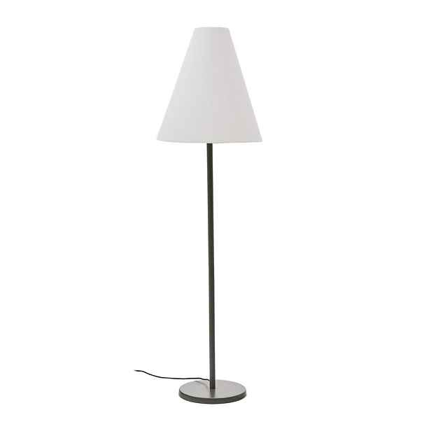 Tmavě zelená stojací lampa s textilním stínidlem (výška 153 cm) Navat – Kave Home