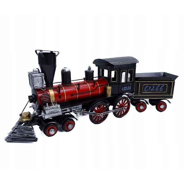 Model Figurka retro lokomotivy Železničáře, kovová