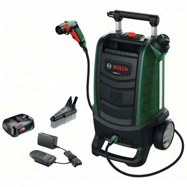 Bosch - 18V AKU vysokotlaká myčka 20 bar, 1x aku 2,5 Ah Li-Ion, nabíječka 06008B6101