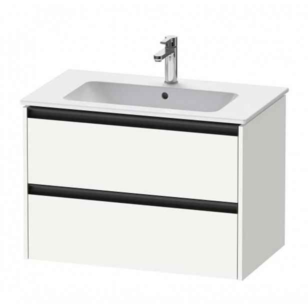 Duravit Ketho.2 - Umyvadlová skříňka 55x81x48 cm, 2 zásuvky, matná bílá K25263018180000